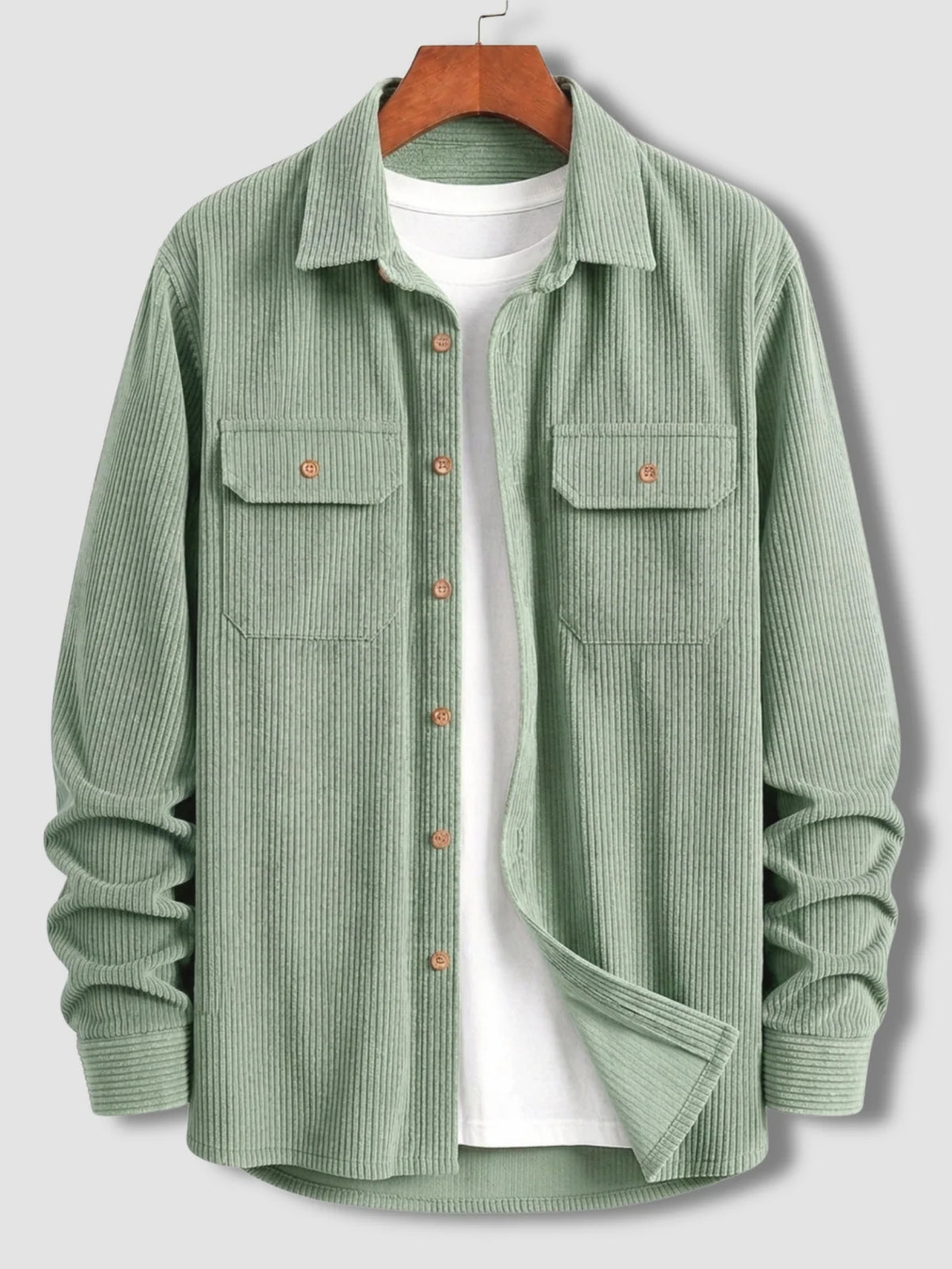 Urban Cord Shirt / Jacket - Moss Green