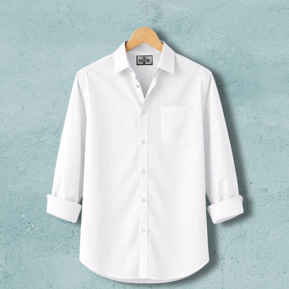 Fine Casual Cotton Stripe Shirt – White
