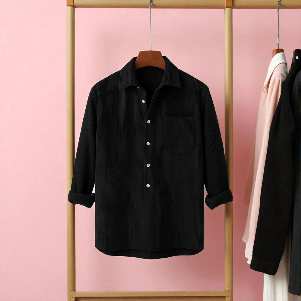Full Sleeve Luxury Cord Katua - Black