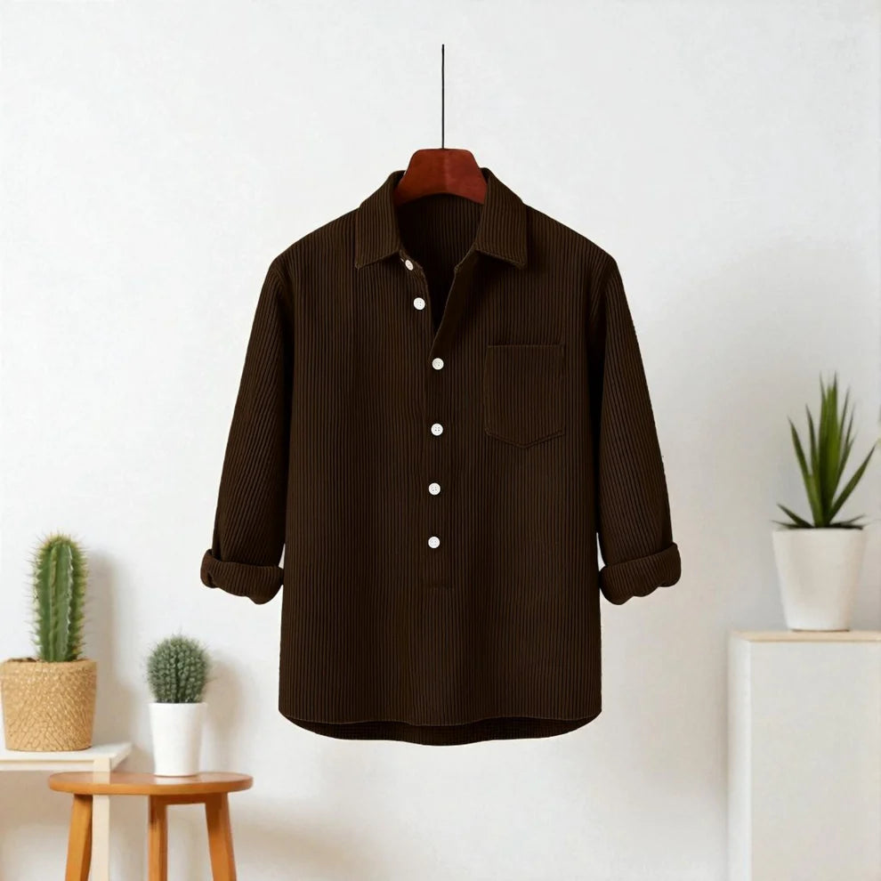 Full Sleeve Luxury Cord Katua - Dark Chocolate