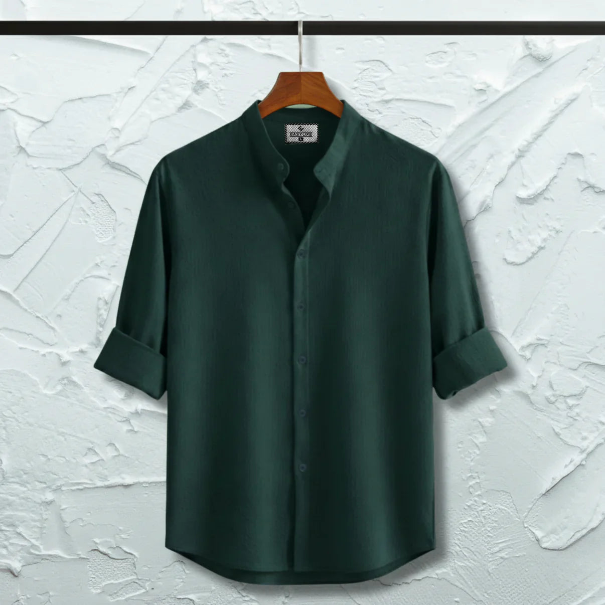 Zafran Band Collar Shirt