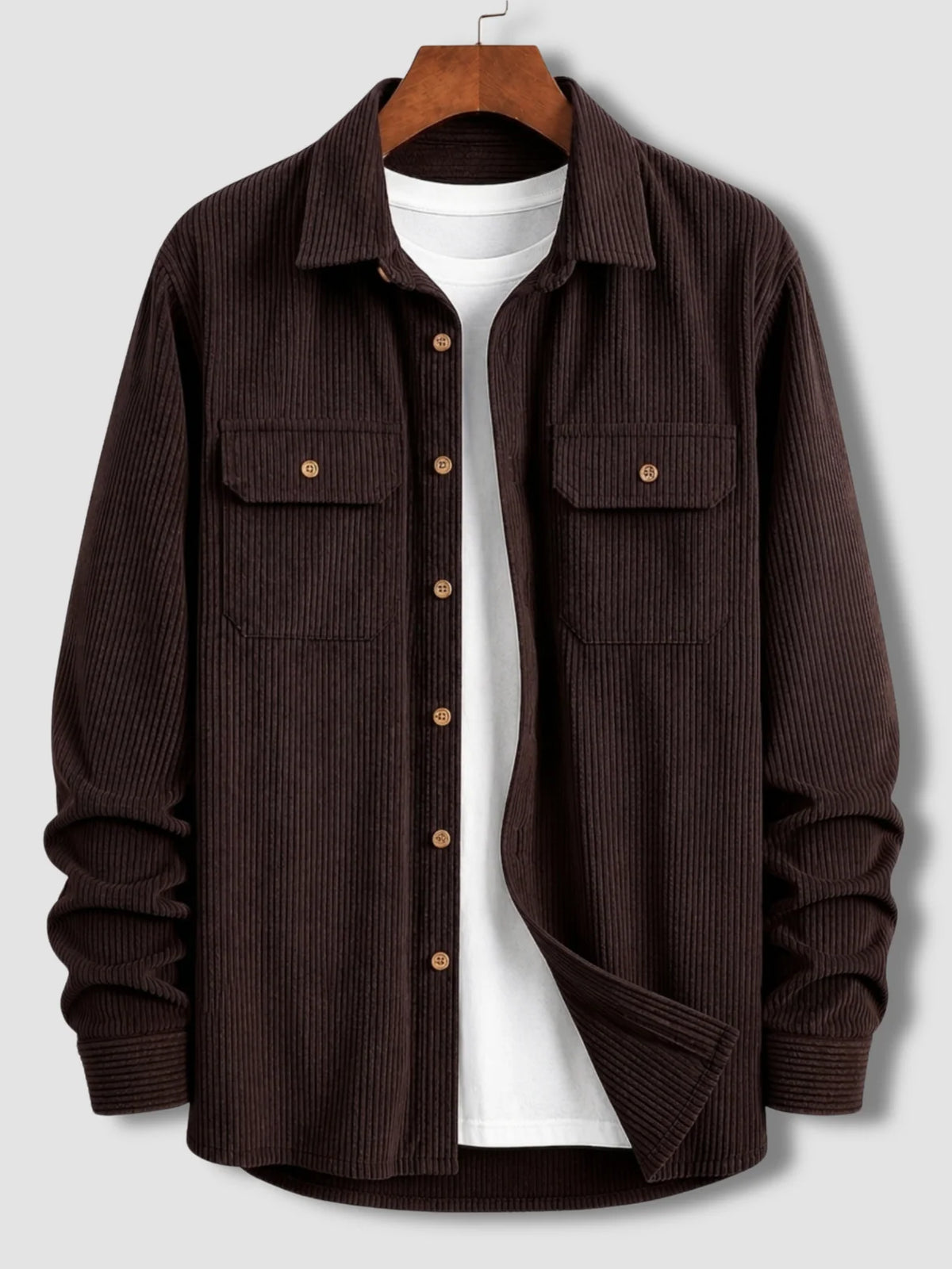 Urban Cord Shirt / Jacket - Chocolate