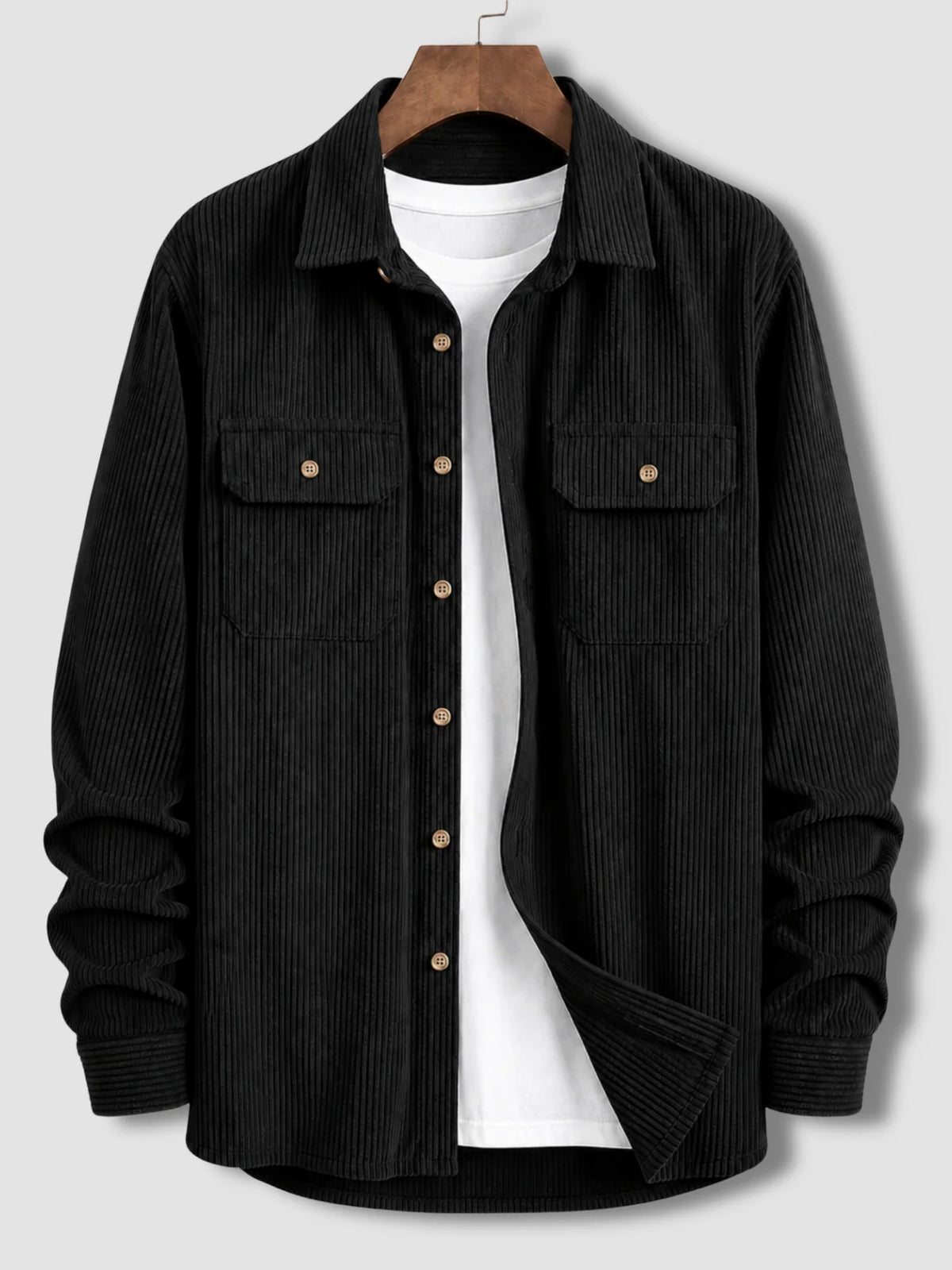 Urban Cord Shirt / Jacket -  Black