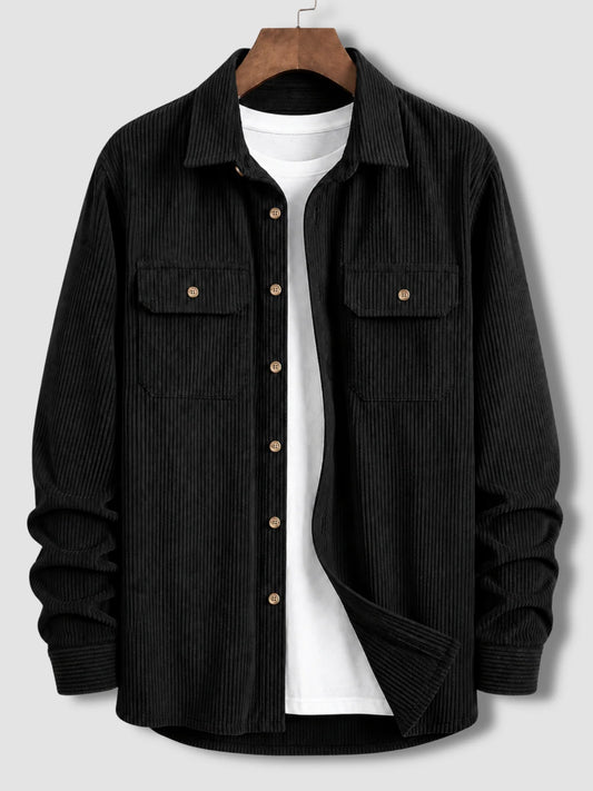 Urban Cord Shirt / Jacket -  Black