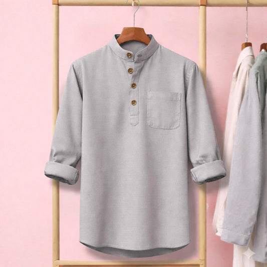 Full Sleeve Luxury Katua - Ash