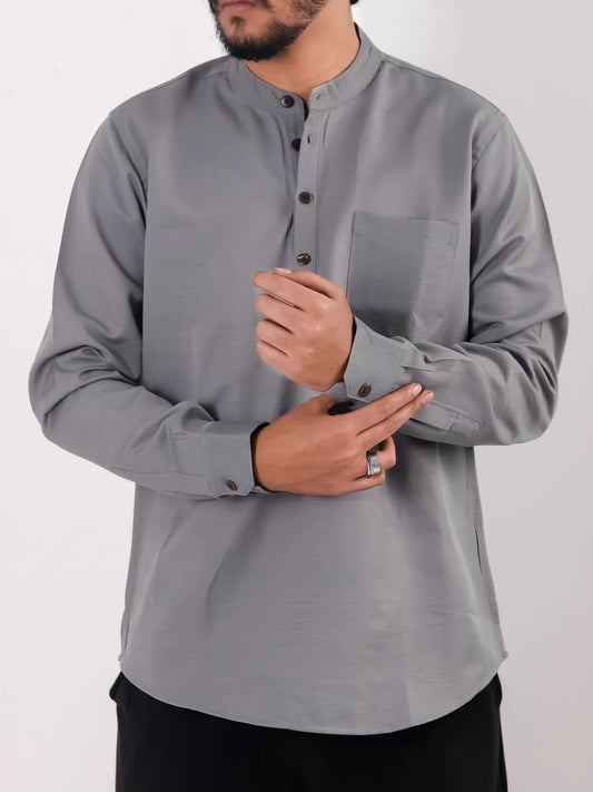 Premium Remi Cotton Katua - Ash