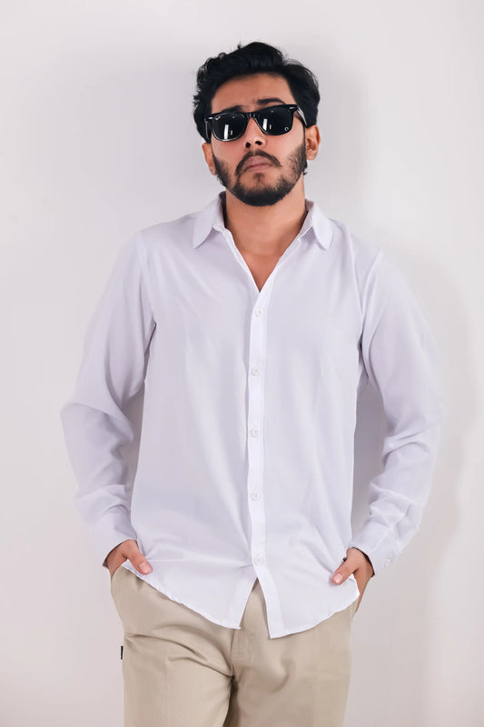 Premium Cherry Cottom Shirt - White