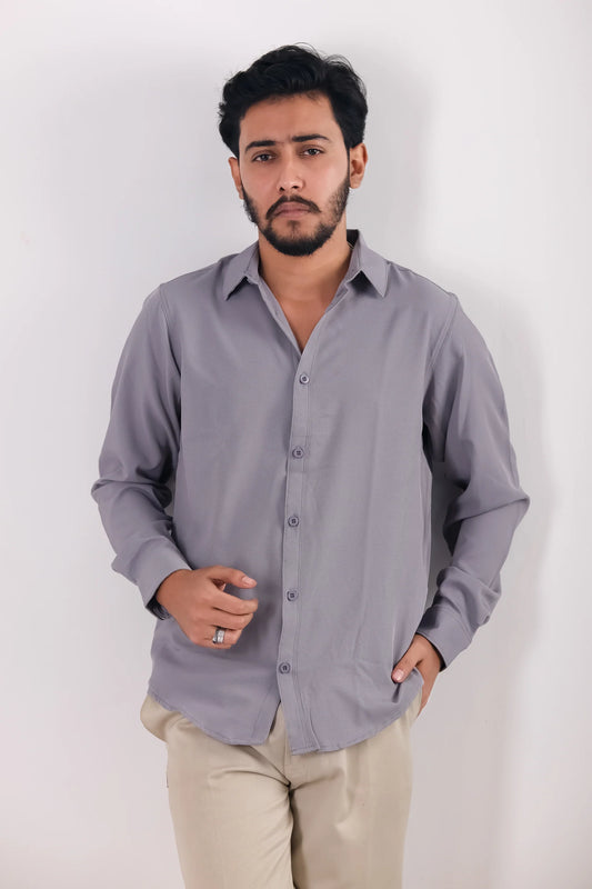 Premium Cherry Cottom Shirt - Ash