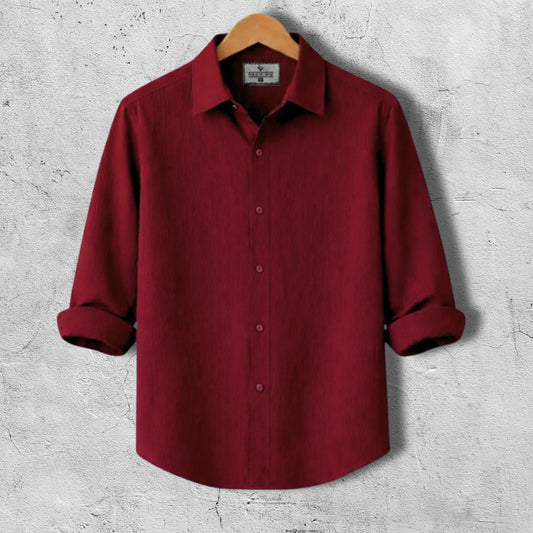 Premum Zafran Full Sleeve Shirt - Marron
