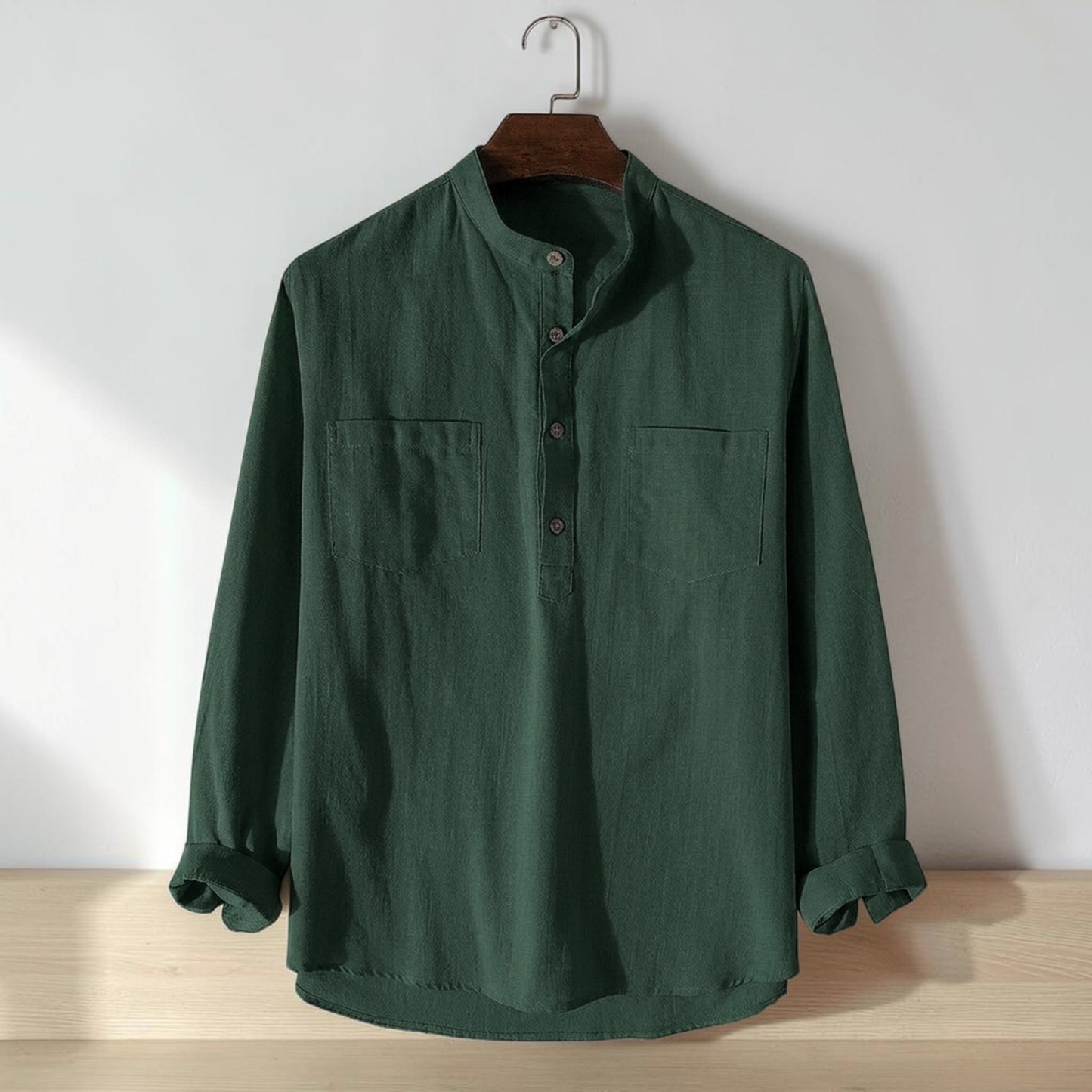 Two Pocket Full Sleeve Katua - Green