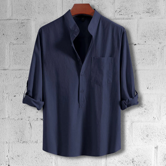 Full Sleeve Luxury Katua - Navy