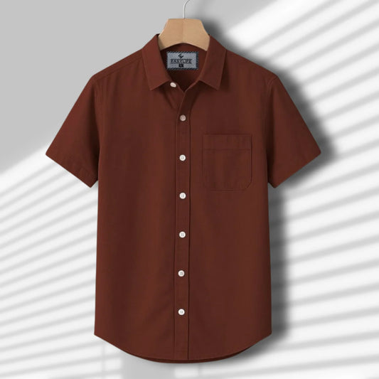 Short Sleeve Shirt - Marron