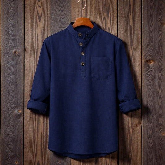 Full Sleeve Luxury Katua - Navy