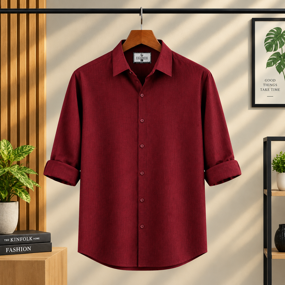 Premum Zafran Full Sleeve Shirt - Marron