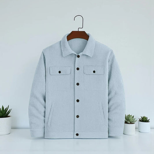 Men's Corduroy Light Weight Jackets - Lite Sky Blue