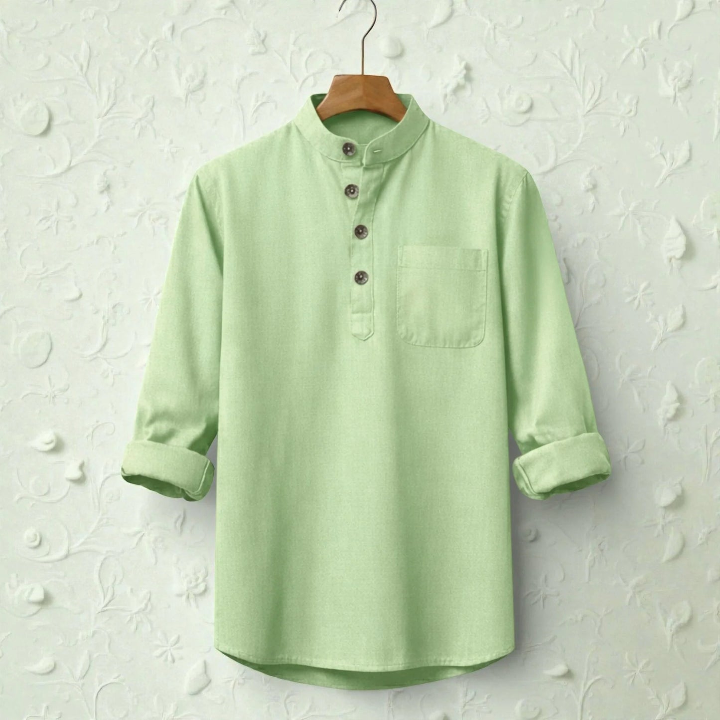 Full Sleeve Luxury Katua - Lite Moss Green