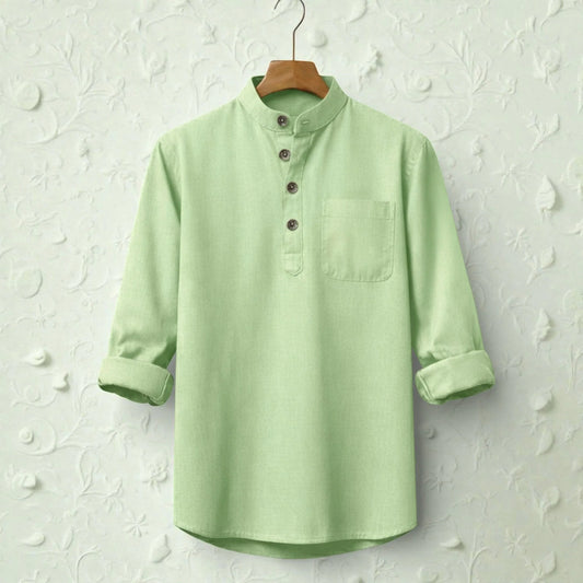 Full Sleeve Luxury Katua - Lite Moss Green