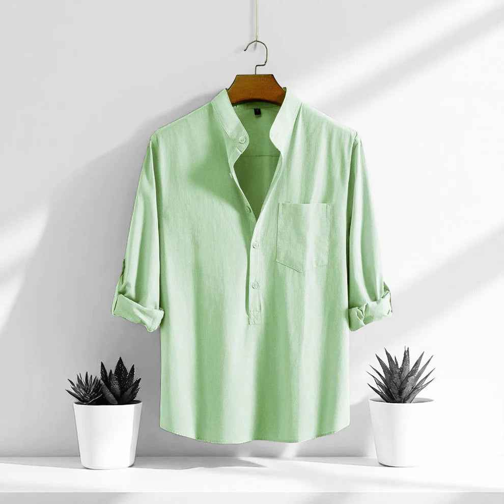 Full Sleeve Luxury Cotton Katua-Lemon