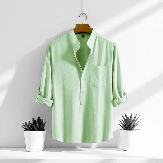 Full Sleeve Luxury Cotton Katua-Lemon