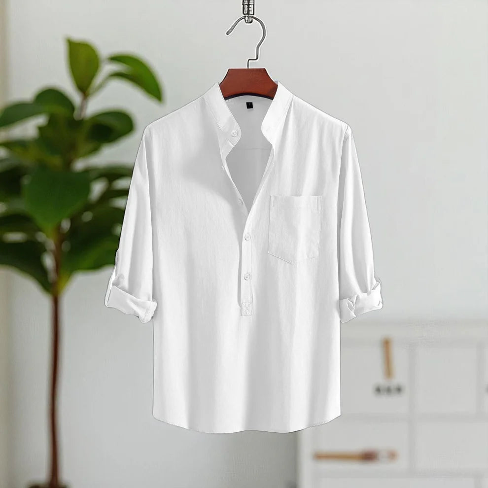 Full Sleeve Luxury Cotton Katua-White