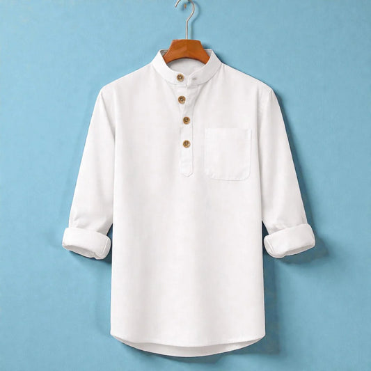 Full Sleeve Luxury Katua - White