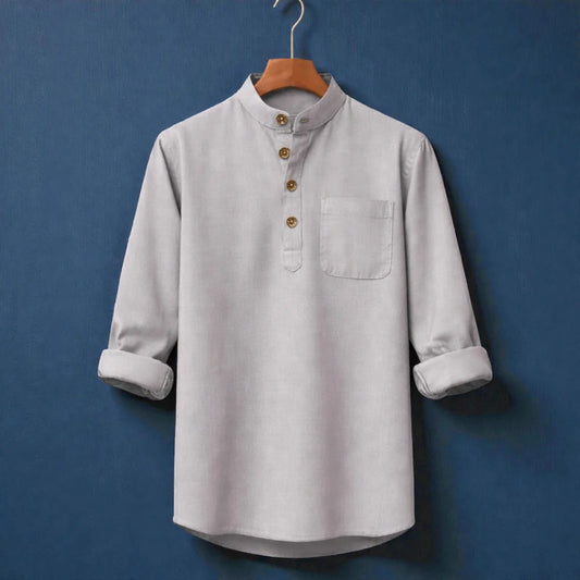 Full Sleeve Luxury Katua - Ash