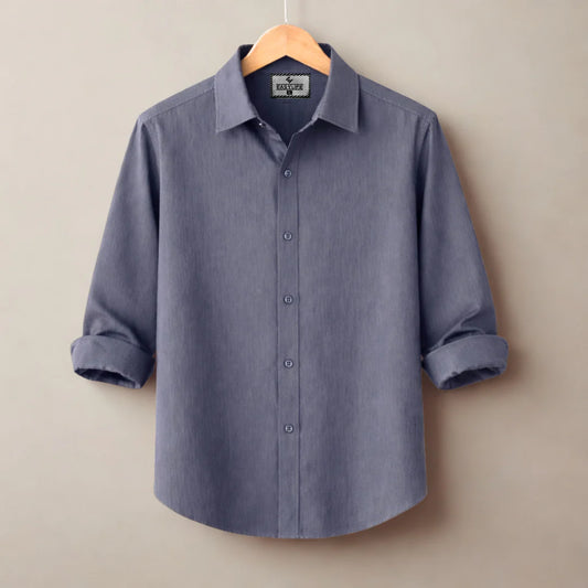 Premum Zafran Full Sleeve Shirt - Light Ash