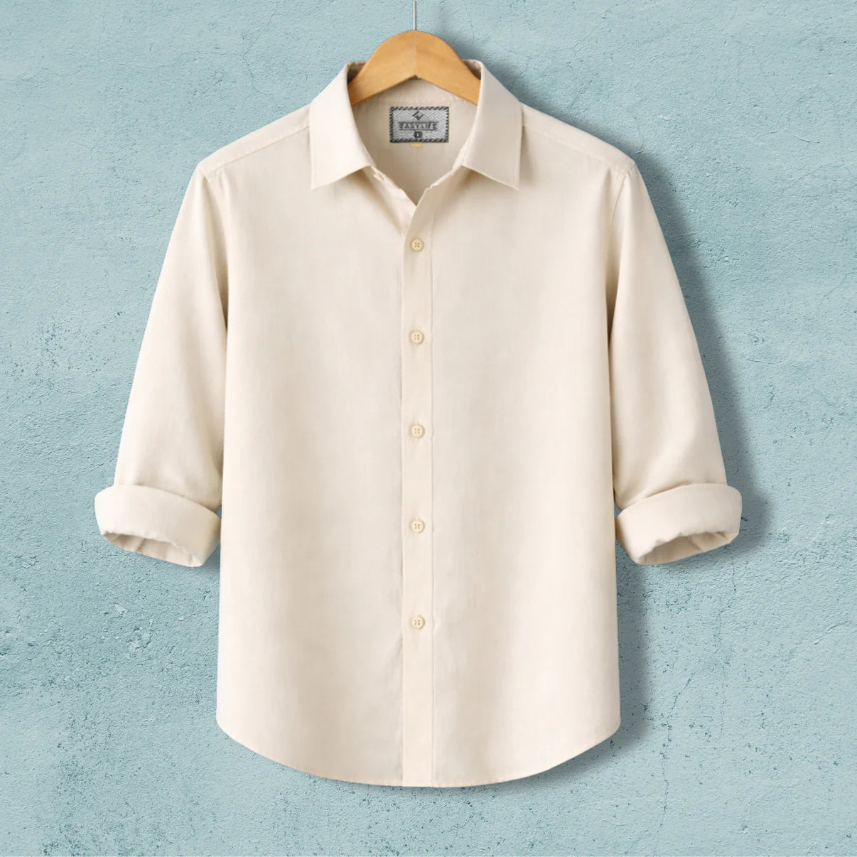 Premum Zafran Full Sleeve Shirt - Cream