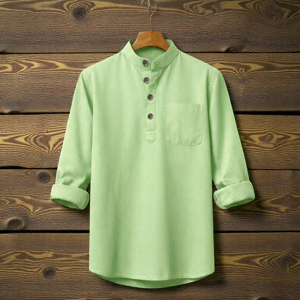 Full Sleeve Luxury Katua - Lite Moss Green