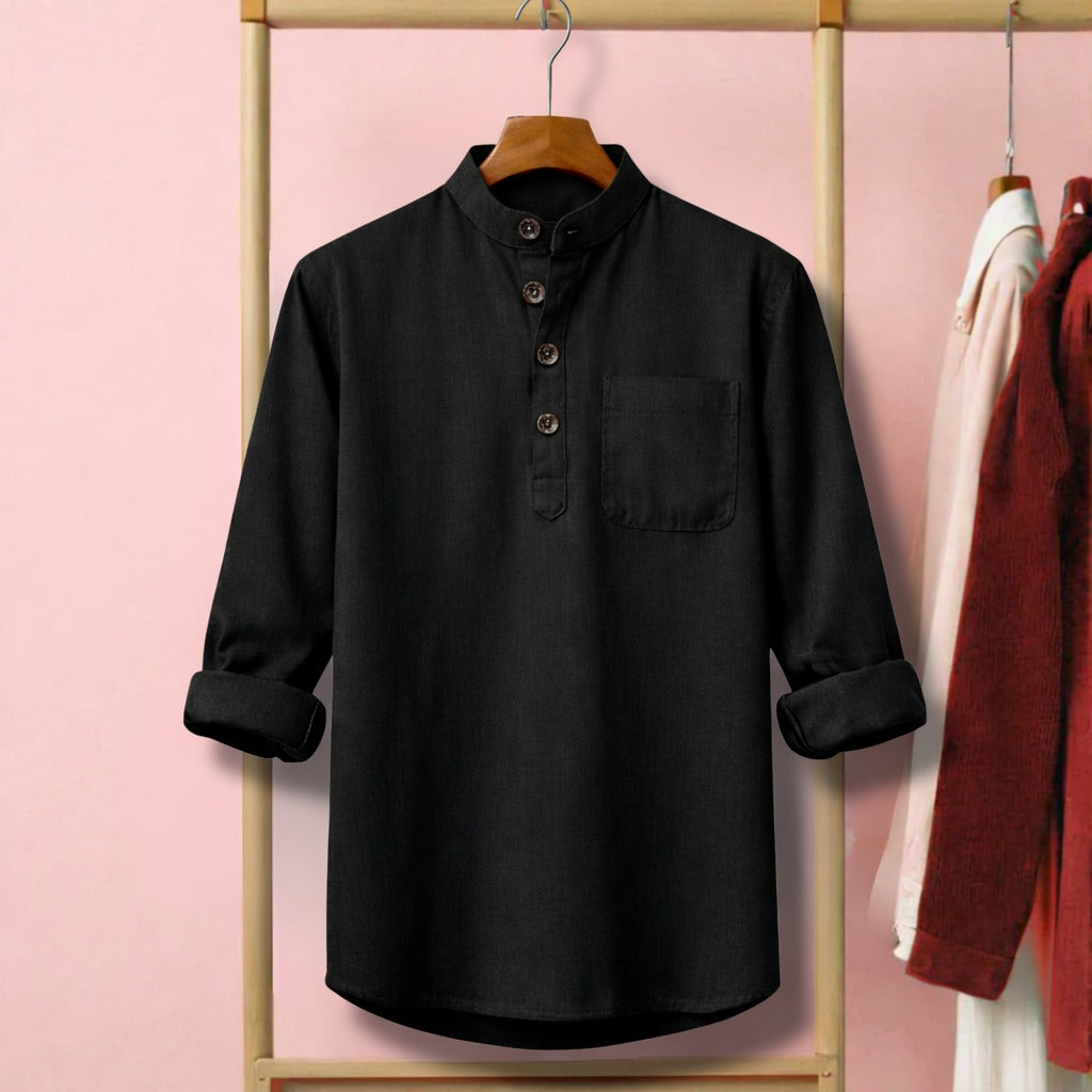 Full Sleeve Luxury Katua - Black