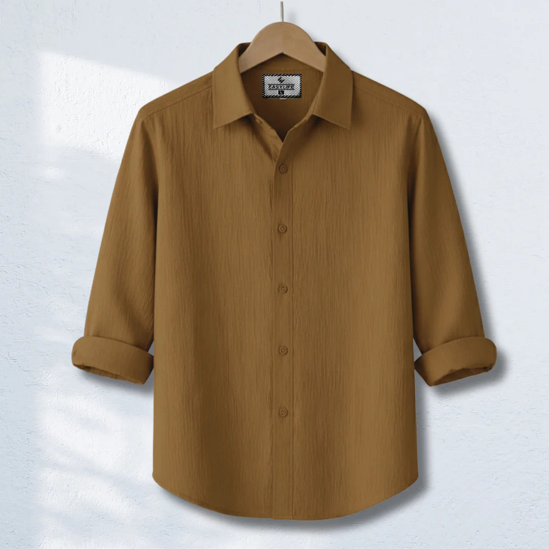 Premum Zafran Full Sleeve Shirt - Mustard