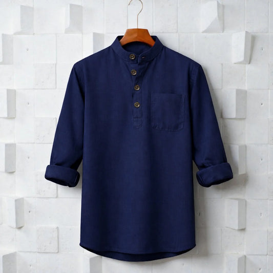 Full Sleeve Luxury Katua - Navy