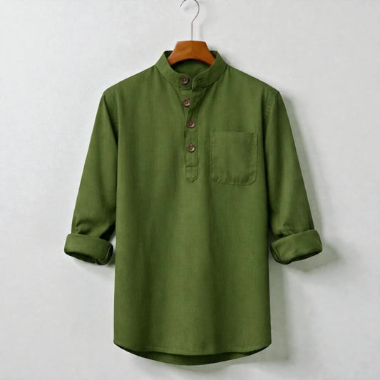 Full Sleeve Luxury Katua - Olive